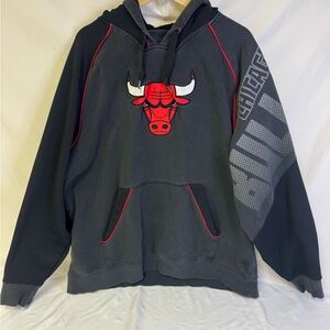 Adidas Black and Gray Hoodie with Red Accents